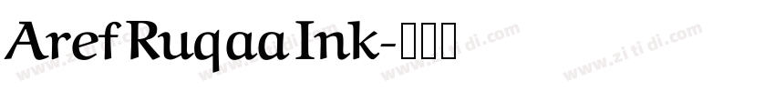 Aref Ruqaa Ink字体转换